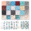 Kit de fabricação de pulseiras de argila de 24 grades transfronteiriças europeias e americanas Kit de fabricação de pulseiras de contas coloridas de 3 mm e 23 cores Kit de joias faça você mesmo