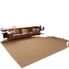 Alfombra de Casa de Alta Gama con Bucle de Piña, Resistente a Manchas y Fácil de Limpiar, Felpudo de Imitación Sisal, Alfombra para Mesa de Café en Sala de Estar, Alfombra para Mesita de Noche en Dormitorio