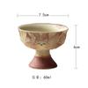 Taza de Té de Cerámica Pintada a Mano de Zorro de Nueve Colas con Diseño de Pedernal Rojo para Uso en el Hogar, con una Taza Maestra de Pie Alto, Juego de Té Kung Fu de una Taza