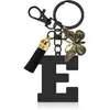 Llavero de Acero Inoxidable con Colgantes de 26 Letras, Accesorios para Bolsos, Colgante para Llavero, Joyería Coreana Estilo Goteo de Aceite al por Mayor