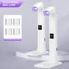 Lámpara de terapia de luz de mano, soporte de luz para decoración de uñas, soporte retráctil multifuncional, soporte para lámpara de asado con pegatinas de uñas, adecuado para