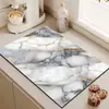 Venta Caliente Patrón Simple Alfombrilla Drenante de Barro Diatomeas Secado de Platos y Tazones de Cocina Alfombrilla Antideslizante Alfombrilla Cortable para Cafetera