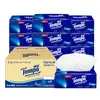 Caixa de Extração de Papel de Alta Qualidade Tempo Debao Lenço Facial Sem Perfume 4 Camadas 90-cigarro Extração de Guardanapo Água Úmida Sem Perfume Flexível