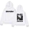 Sudaderas con capucha de firma de Eminem Slim Shady para hombre y mujer Hip Hop