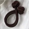 Alta dopamina elástica alta rabo de cavalo elástico elástico cabelo corda engrossado durável anel de cabelo bonito nó chinês corda dupla ponta