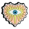 Serie Ojo del Diablo Creativo Transfronterizo Bolígrafo con Cuentas Accesorios de Goma Suave de PVC Cuentas de Enfoque de Doble Cara Sueltas Venta al por Mayor
