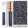 Maquillaje transfronterizo estrella de cinco puntas corazón lentejuelas gel sombra de ojos maquillaje de sirena gel de brillo sin pegamento lentejuelas para uñas