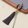 Nuevo llavero original colgante de calabaza llavero de coche colgante para bolso borla tejida a mano accesorios de juego de texto cordón