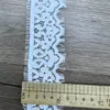 Ribete de encaje de pestañas de algodón brocado de 6 cm del fabricante, accesorios de encaje para lencería, vestidos caseros y ropa, diseño de hilo ondulado