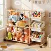 Estantería de juguete de madera maciza transfronteriza Estantería de almacenamiento de juguetes para jardín de infancia Montessori Estantería de libros para niños multicapa Organizador de juguetes