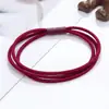 Goma para el pelo tres en uno que no daña el pelo estilo coreano básica alta elasticidad cuerda para el pelo linda simple niña goma elástica funda de cuero cuerda para el pelo