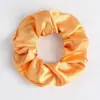 Scrunchies Europeus e Americanos Transfronteiriços 58 Cores Elásticos de Cabelo de Cetim Brilhante Elásticos de Cabelo de Cetim Simples de Cor Sólida Elásticos de Cabelo para Rabo de Cavalo Alto para Mulheres
