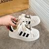 Zapatillas Niña Labubu 2025 Otoño Nuevas Moda con Punta de Concha Zapatos Blancos Niño Zapatos Deportivos Transpirables para Niños