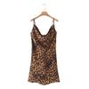 Comercio exterior transfronterizo otoño e invierno 2022 estilo europeo y americano zaura mujer sexy estilo hermana real Estampado de leopardo Falda con tirantes