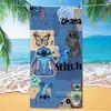 Toalla de Playa con Estampado de Stitch Lindo de Dibujos Animados y Anime, Toalla de Baño de Microfibra Secado Rápido Transfronteriza, Toalla de Playa Espesa