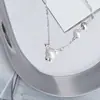 Collar de plata de ley S925 con imitación de perla de gato para mujer, estilo Fujian-Guangdong, moda de nicho estilo ins con un toque de alta gama, cadena para la clavícula, regalo 520
