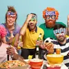 Decoraciones para Partido de Fútbol del Mundial Gafas Aficionados Animando Accesorios para Fotos Jarra de Cerveza Marco de Gafas con Letras de Fútbol