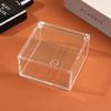 Caja Cuadrada de Plástico Transparente Acrílico con Tapa abatible para Almacenamiento, Almacenamiento de Regalos, Caja Exhibidora de Dulces, Plantas de Micro paisajismo