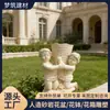 Macetas de Escultura Artística de Piedra Artificial, Paisajes de Museo, Diseños Huecos Tallados, Macetas Clásicas en Forma de Jarrón Producidas en Masa