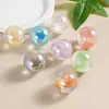 Colgante de agujero único trueno de tierra de 25 MM colgante diy colgante cadena de teléfono móvil accesorios de joyería dulces cuentas finas brillantes lote a granel