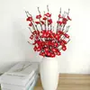Venta Caliente Transfronteriza Rama de Flor de Ciruelo Simulada de 54 cm Mini Flor de Ciruelo de Invierno Flor Artificial Flor Falsa Decoración del Hogar Chino Adornos Arreglo