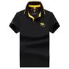 Camiseta polo de manga corta de verano para hombre, fina, con solapa de negocios