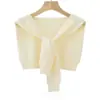2022 Xale de Tricô Novo Estilo Complemento Segunda Classe Feminino Verão Alto Padrão Primavera e Outono Camisa Ombro Guincho Fashionável Guincho