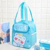 Bolsa de almuerzo impermeable gruesa de dibujos animados para mascotas lindas, lonchera térmica aislada para niños, bolsa de almuerzo, bolso de mano, ventas directas de fábrica