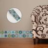 Suministro de Comercio Exterior Pegatinas para Cintura con Patrón de Mandala Azul Pegatinas Decorativas Autoadhesivas para Renovación de Paredes de Cocina Sala de Estar Sin Dejar Pegamento
