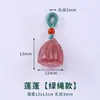 Cen Colgante de Zorro Tallado en Cristal de Fresa Natural Pequeño Gota Accesorios Hechos a Mano para DIY Pulsera Collar Cristal Rosa