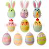Nuevo colgante decorativo de Pascua transfronterizo de Amazon: pollito de fieltro, flor de conejo de Pascua