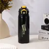 Taza de Acero Inoxidable de Alto Valor 316 para Doble Popote, Unisex, Portátil para Exteriores, Taza Térmica Deportiva con Tapa de Rebote