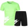 Pantalones cortos de manga corta de verano para hombre, camiseta holgada para entrenamiento de baloncesto, fitness y running, traje deportivo informal