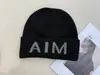 Gorro de Punto Cálido Mezcla de Lana Estilo Coreano Otoño Invierno Gorro Turbante con Letra Personalidad Callejera para Mujer Gorro Pulóver para Pareja