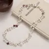 Elegante collar largo de perlas estilo coreano para mujer, versátil para otoño e invierno, exquisita cadena para suéter, colgante de letra simple y único, venta al por mayor