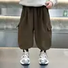 Calça de Moletom Workwear Masculina para Primavera e Outono Estilo Coreano Cool Tendência Casual Calça Estilosa para Bebê Comércio Exterior Transfronteiriço