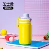 Taza Térmica de Acero Inoxidable de Doble Capa Colorida con Tapa de Botón, Modelo 2025, para Hombres y Mujeres, Gran Capacidad, Taza Térmica de Moda Estilo Ins