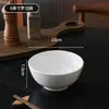 Pratos brancos de cerâmica estilo ocidental, pratos de porcelana de osso, pratos redondos de qualidade comercial para bife, travessas, pratos rasos, pratos planos e tigelas de arroz brancas de cerâmica