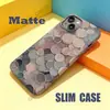 Funda de teléfono TK popular, elegante y minimalista con patrón geométrico, bloques de color, capas, para iPhone 18 Pro, cobertura total y aberturas grandes