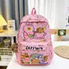 Mochila Escolar Kapibala Mochila de Gran Capacidad para Estudiantes de Secundaria y Primaria Mujeres Capibara Lindo Dibujo Animado Mochila Casual