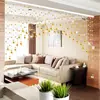 Cortina de Contas de Cristal com Arco em Forma de Cabaça para Divisória de Entrada, Instalação Sem Furos, Adequada para Quarto e Banheiro, Cortina Feng Shui Porta a Porta