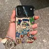Funda de Teléfono Móvil para Apple 17Promax Crayon Shin-Chan de Ciclismo Iphone16 Dibujo Animado 15 Divertida 14 Estuche Duro