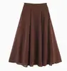 Roupas Femininas Europeias e Americanas Aliexpress Ins Mais Vendidos Moda Casual Camisa de Bolinhas com Laço + Saia Longa de Bolinhas