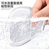 Almohadilla de gel transparente para media almohadilla delantera, almohadilla de gel para media almohadilla, almohadilla de gel para tacones altos, antideslizante, descompresión, para mujer, tarjeta roja