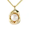 Colar de pérola natural irregular estilo ins japonês e coreano, moda feminina, design moderno de corrente para clavícula, decoração