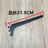 Estante de pintura horneada negra Soporte de estante Columna AA blanca Columna de escalera Tablero de madera de vidrio Estantería Estante Brazo de soporte izquierdo y derecho Perchero
