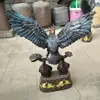 Venta al por mayor de fábrica Artesanías de Águila de Cobre Adornos de Escritorio Escultura de Animales de Cobre Puro Productos de Arte de Cobre para el Hogar Feng Shui