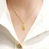 Colar Banhado a Ouro Estilo Chinês Conjunto Pequeno de Barras de Ouro para Mulheres Brincos Versáteis de Longa Duração Pulseira Liga de Cobre Joias de Ouro de Imitação