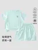 Conjunto de Dos Piezas de Manga Corta y Shorts de Secado Rápido para Niños, Ligero y Elástico, Ropa Deportiva Transpirable de Malla Amigable con la Piel para Niños y Niñas