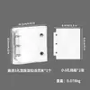 Almacenamiento de Uñas Fresco y Elegante con Doble Cremallera Seleccionado Cuidadosamente Libro Transparente de PVC para Colección de Uñas Álbum de Mini Almacenamiento Desmontable de Hojas Sueltas